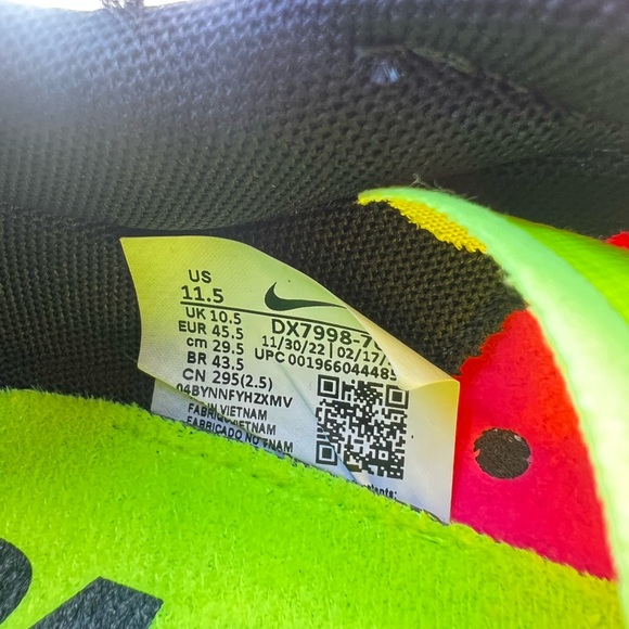 Nike Rival Waffle 6 Cross Country Racing Shoes Men's 11.5 Black DX7998 700 - Picture 9 of 10